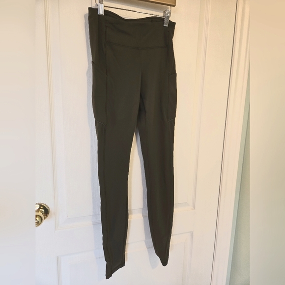 Lululemon Olive Green High-Waisted Leggings - Picture 1 of 9